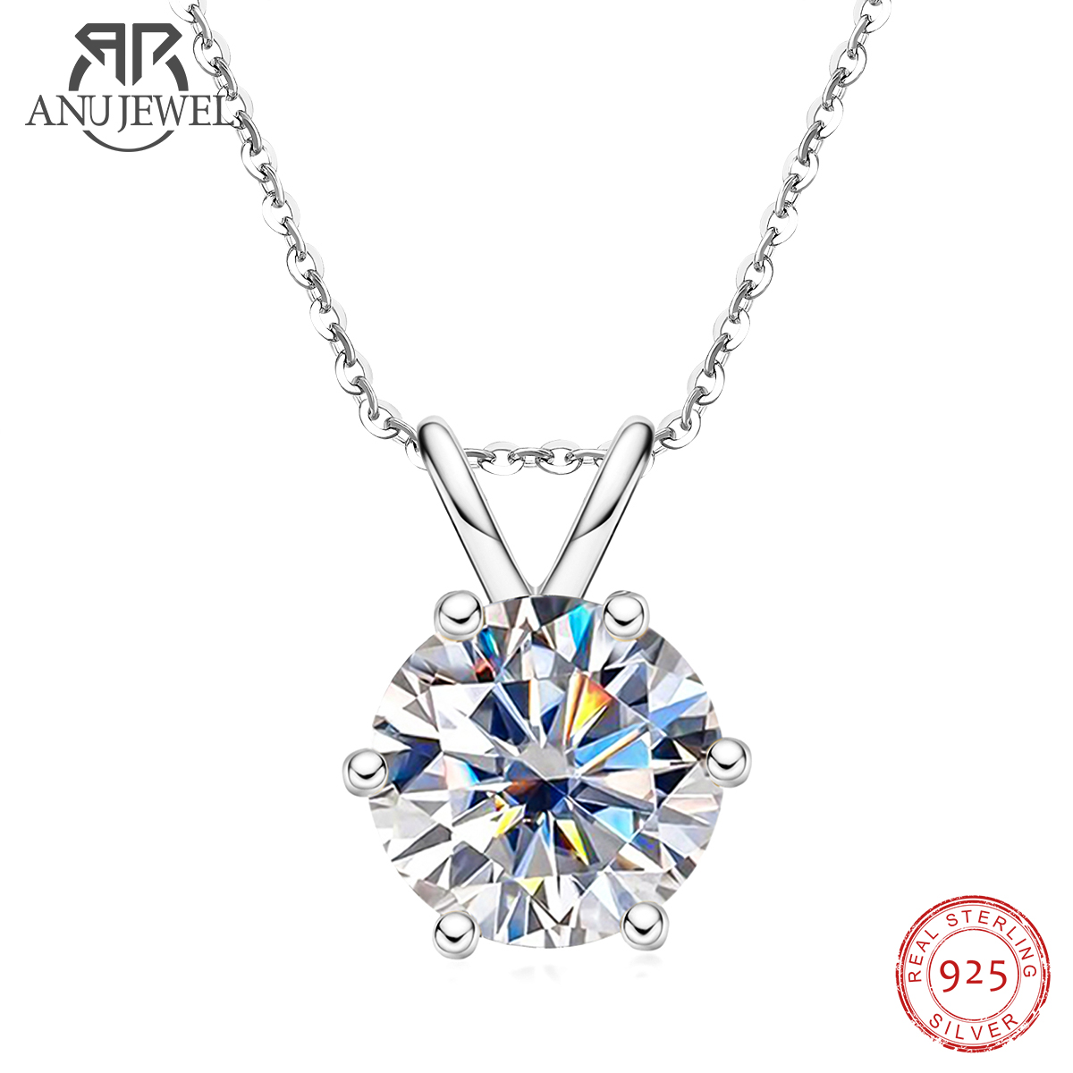 AnuJewel 1ct 3ct 5ct D اللون م - مراجعة Ansi Chain وسعره